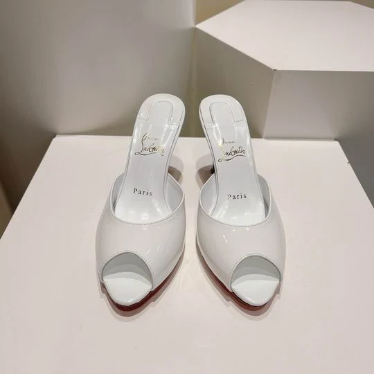 White open mules