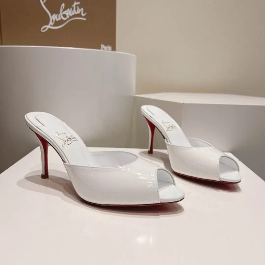 White open mules